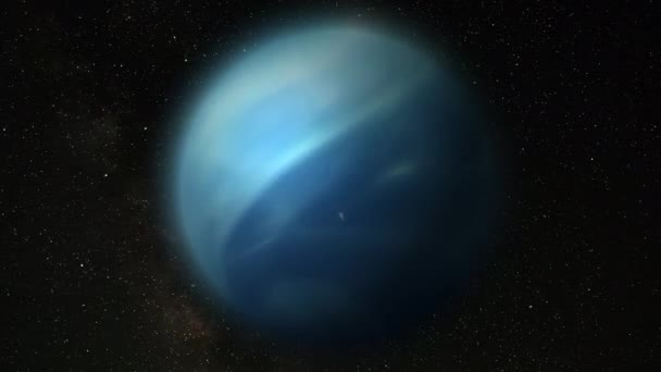 Abstrakt Blå Glöd Sfär Med Ljusstrålar Vetenskap Bakgrund Planetstruktur För — Stockvideo