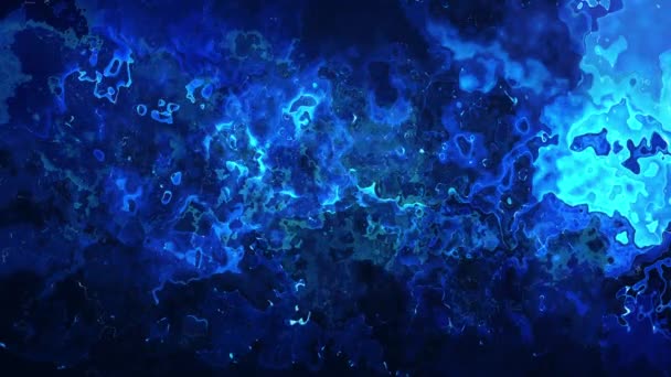 Абстрактный Синий Фон Движения Вставками Волнистыми Линиями Бесшовный Рычаг — стоковое видео