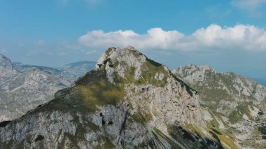 Aerial view on mountains in the park Durmitor, Montenegro clipart