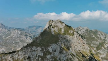 Aerial view on mountains in the park Durmitor, Montenegro clipart