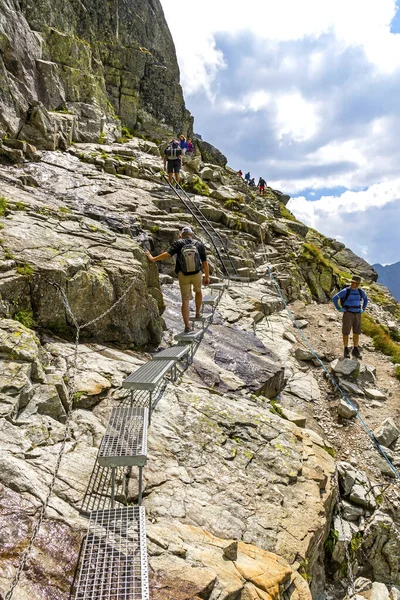 Высокие Татры Словакия Июль 2023 Года Пешие Прогулки Высоких Татрах — стоковое фото