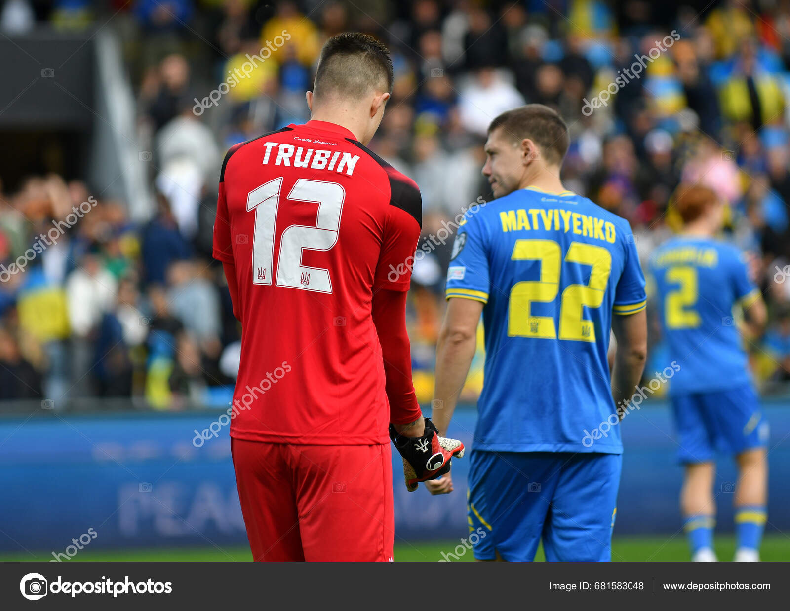 Prague Czechia October 2023 Goalkeeper Anatoliy Trubin Mykola 