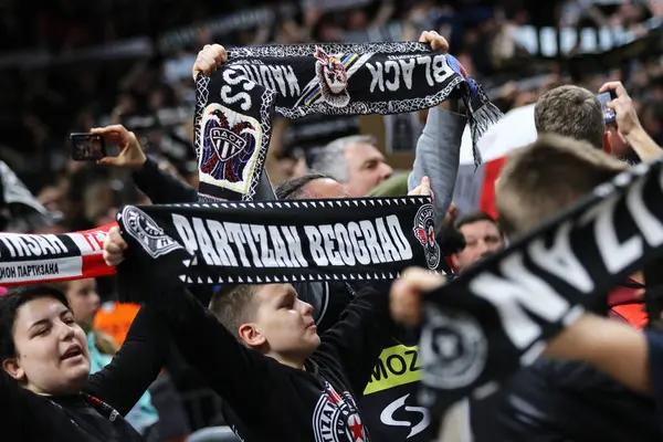Berlin Germany April 2024 Partizan Belgrade Supporters Show Support Turkish Stock Picture