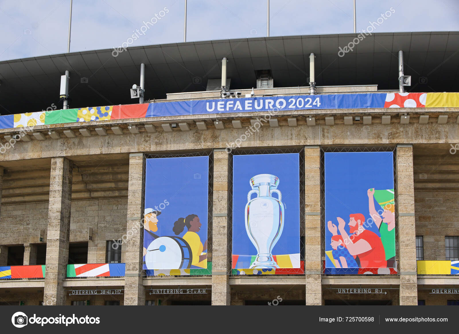 Berlín Alemania Junio 2024 Detalles Puesta Marcha Uefa Euro 2024 — Foto