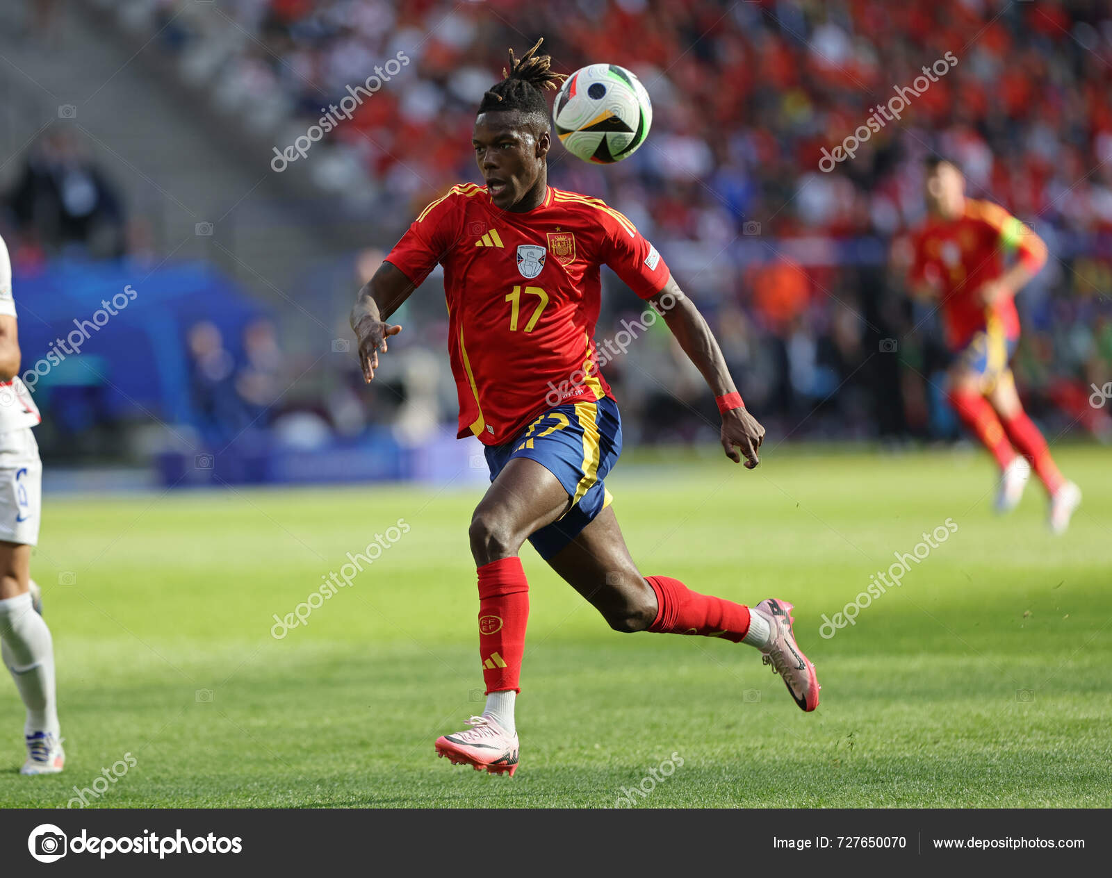 Berlin Germany June 2024 Nico Williams Spain Action Uefa Euro — Stock