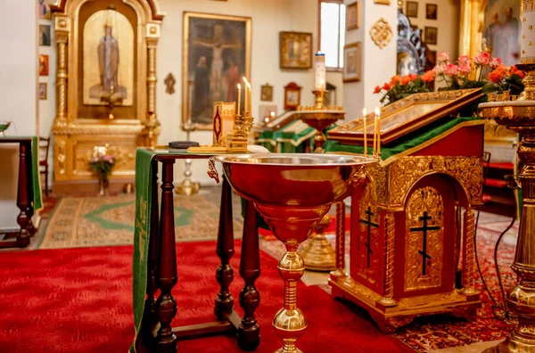 Accesorios Para Bautismo Niño Iglesia Ortodoxa — Foto de Stock