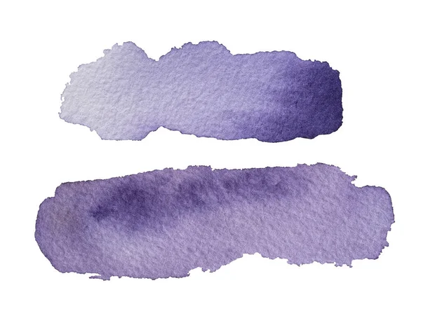 Современный Художественный Фиолетовый Абстрактный Акварель Изолирован Белом Фоне — стоковое фото