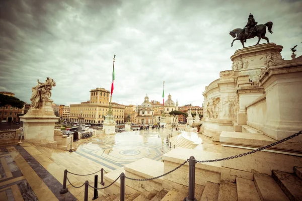 Vitoriano Roma Durante Dia Itália — Fotografia de Stock