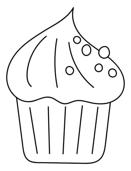 Dieses Malbuch Für Kinder Mit Dem Titel Cupcake Holiday Fördert — Stockvektor