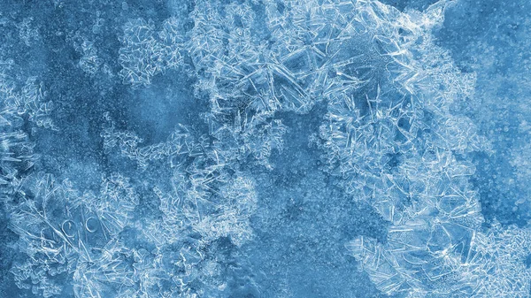 Close Gelo Natural Textura Neve Fundo Inverno — Fotografia de Stock