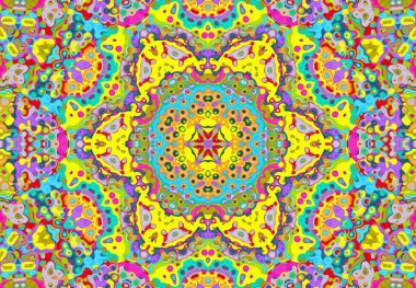 Parlak renkli konsantrik desen ile arka plan 