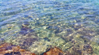 Clear sea water near the shore, natural background