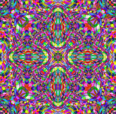 Parlak çok renkli eşmerkezli soyut arkaplan