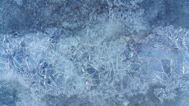 Close-up of natural ice texture, winter background