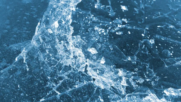 Natural Ice Texture Winter Background — Stock Photo, Image