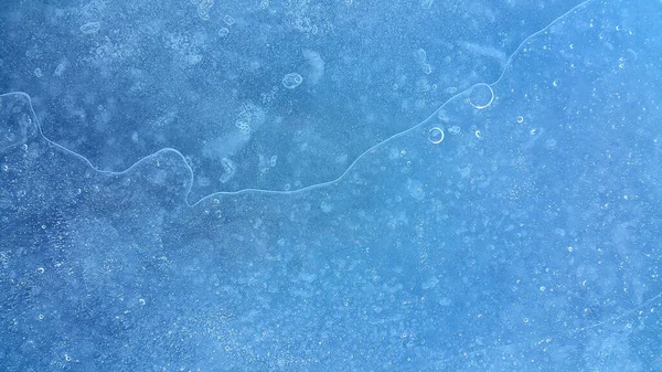 Naturalna Tekstura Lodu Zimowe Tło Kruchy Lód Powierzchni Zamarzniętej Rzeki — Zdjęcie stockowe