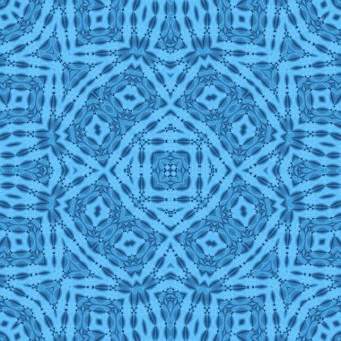 Mavi arka plan ile konsantrik desen