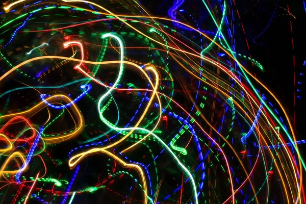 Абстрактный Фон Рисунком Цветных Траекторий Траекторий Огней — стоковое фото