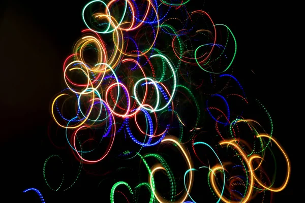 Abstract Blurry Background Pattern Colorful Traces Trajectory Lights — Stock Photo, Image