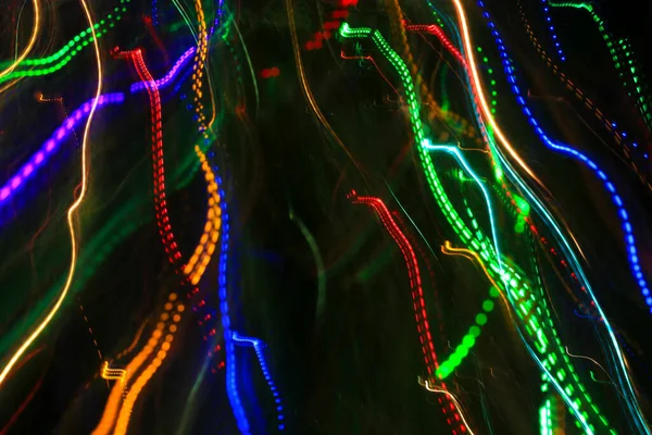 Абстрактный Фон Рисунком Цветных Траекторий Траекторий Огней — стоковое фото