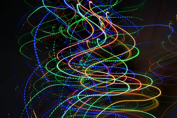Abstract Blurry Background Pattern Colorful Traces Trajectory Lights — Stock Photo, Image