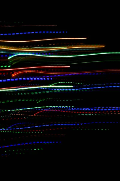 Абстрактный Размытый Фон Рисунком Красочной Траектории Освещения — стоковое фото