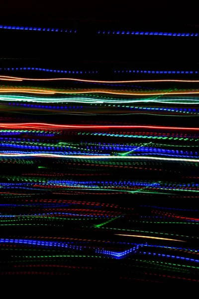 Абстрактный Размытый Фон Рисунком Красочных Следов Траектории Освещения — стоковое фото
