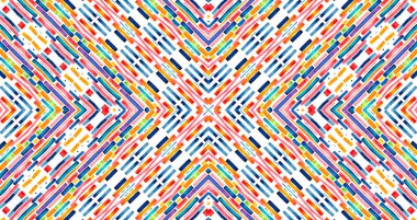 Parlak renkli çizgili arkaplan, tasarım için soyut eşmerkezli desen