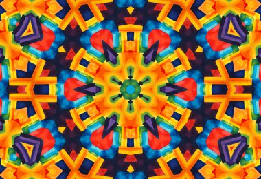 Tasarım için soyut desenli parlak çokrenkli arkaplan