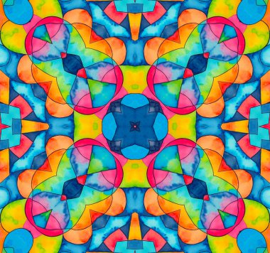 Tasarım için soyut desenli parlak çokrenkli arkaplan