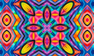 Tasarım için soyut parlak çok renkli arkaplan, renkli suluboya deseni