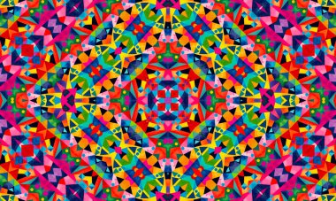 Tasarım için çok renkli desenli parlak soyut arkaplan