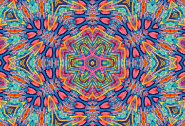 Tasarım için parlak renkli desenli soyut arkaplan