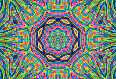 Tasarım için parlak renkli desenli soyut arkaplan