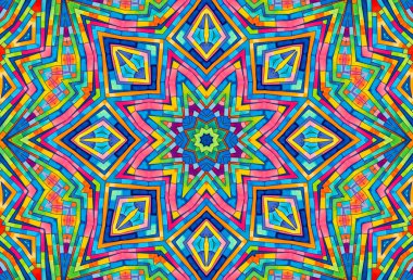 Tasarım için parlak renkli desenli soyut arkaplan