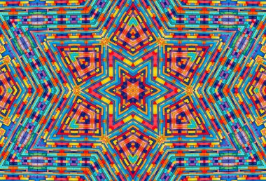 Tasarım için parlak renkli soyut desenli arkaplan