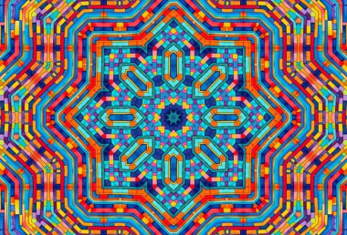 Tasarım için parlak renkli soyut desenli arkaplan