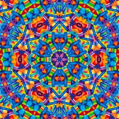 Tasarım için parlak renkli soyut desenli suluboya arkaplan