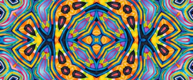 Tasarım için parlak çokrenkli arkaplan, renkli soyut kaleydoskopik desen