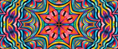 Tasarım için parlak çokrenkli arkaplan, renkli soyut kaleydoskopik desen