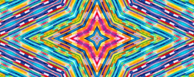 Parlak renkli çizgili arkaplan, tasarım için soyut desen