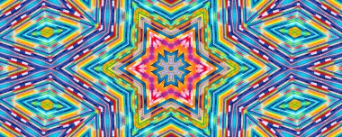 Parlak renkli çizgili arkaplan, tasarım için soyut desen