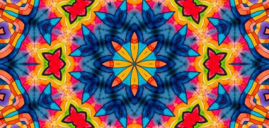 Tasarım için parlak çokrenkli arkaplan, renkli soyut kaleydoskopik desen