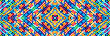 Tasarım için parlak soyut kaleydoskopik desen