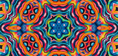 Tasarım için parlak çokrenkli arkaplan, renkli soyut kaleydoskopik desen