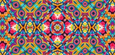 Tasarım için parlak çokrenkli arkaplan, renkli soyut kaleydoskopik desen