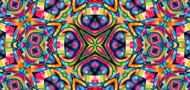 Tasarım için parlak çokrenkli arkaplan, renkli soyut kaleydoskopik desen