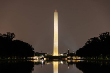 Washington Anıtı gece Washington DC, ABD
