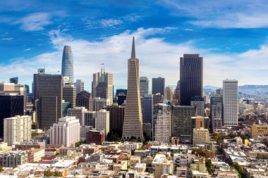 San Francisco, California, ABD 'nin panoramik hava manzarası
