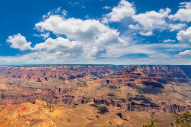 Güneşli bir günde Büyük Kanyon Ulusal Parkı, Arizona, ABD